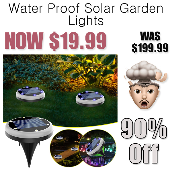 Water Proof Solar Garden Lights Only $19.99 Shipped on Amazon (Regularly $199.99)